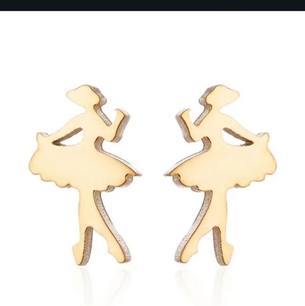 💥4 for $20💥Stainless Steel Ballerina Earrings